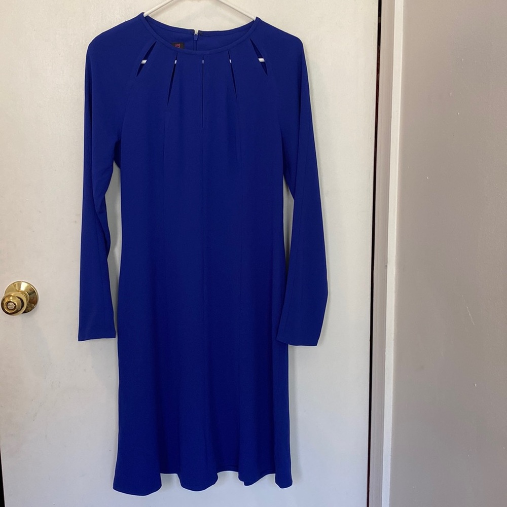 NEW! Tom and Linda Platt US6 Satin Back Matte Crepe dress
